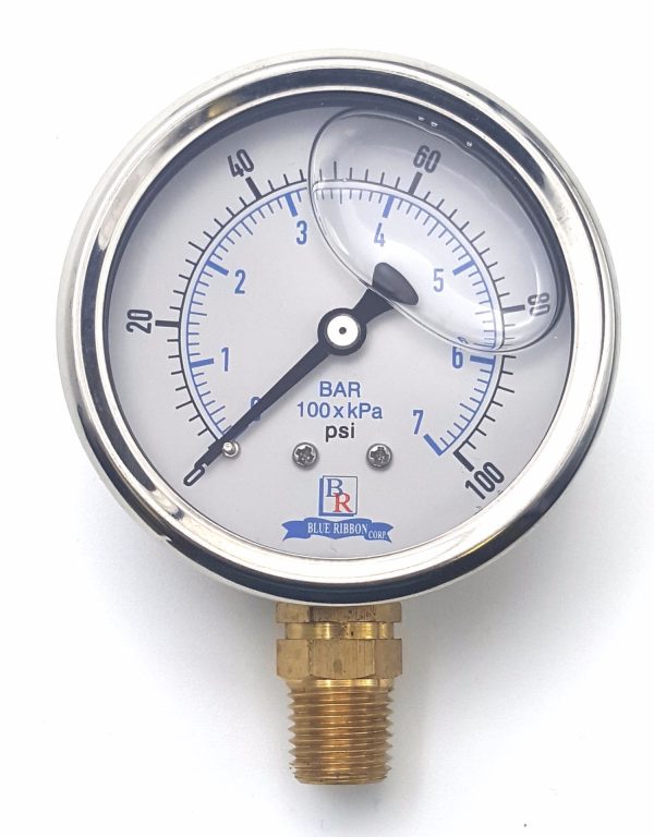 Bottom Connected Liquid Filled Gauge Model 201L