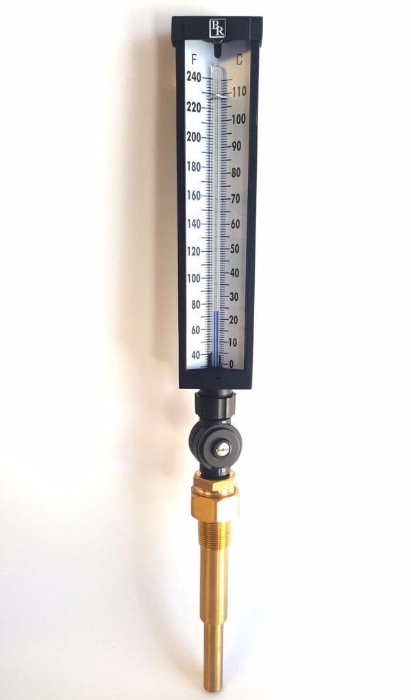 9" Scale Adjustable Angle Type Industrial Grade Thermometer Model BR9A35 - Image 4