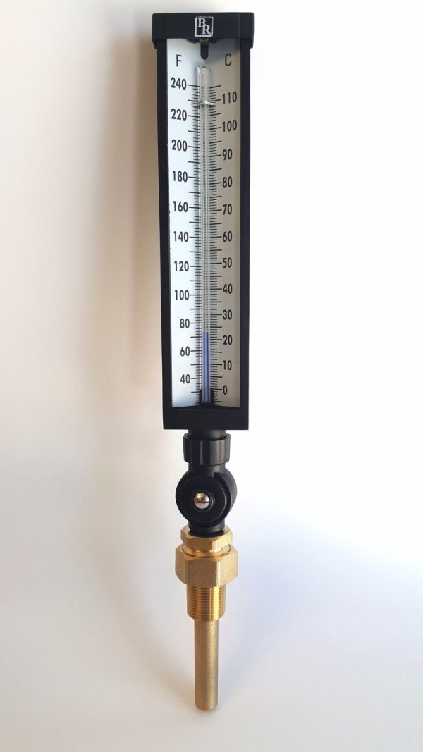 9" Scale Adjustable Angle Type Industrial Grade Thermometer Model BR9A35