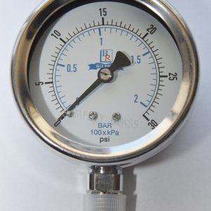 2.5" Dial  Bottom Connected Gauge SS Model BR300