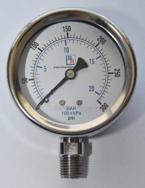 2.5" Dial  Bottom Connected Gauge SS Model BR300 - Image 6