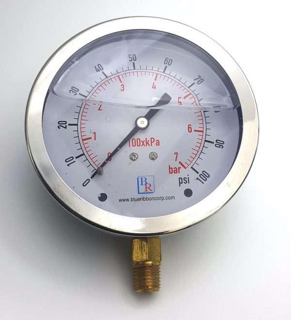 Bottom Connected Liquid Filled Gauge Model 201L - Image 3