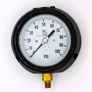 4.5" Dial Brass Process Pressure Gauge Model BR811D