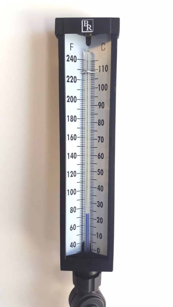9" Scale Adjustable Angle Type Industrial Grade Thermometer Model BR9A35 - Image 3