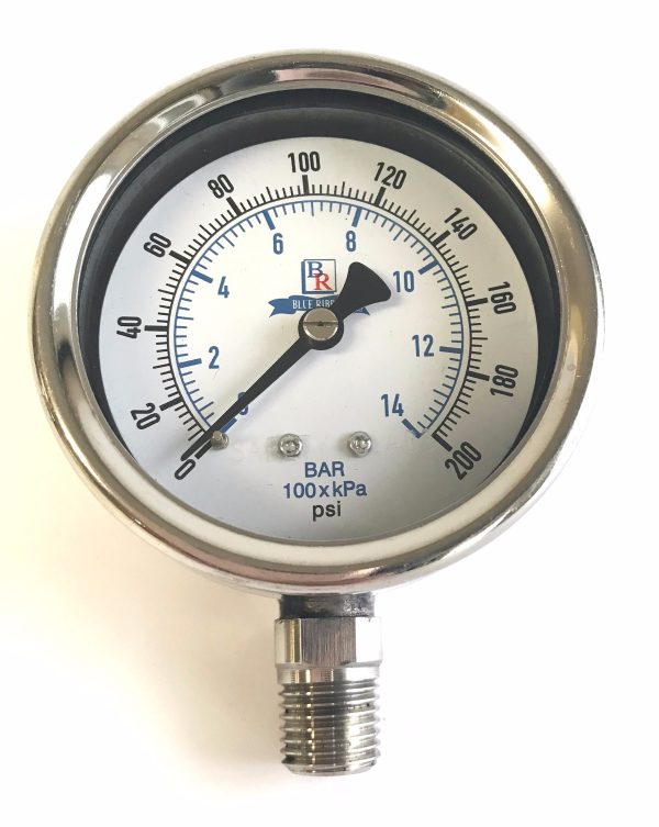 2.5" Dial  Bottom Connected Gauge SS Model BR300 - Image 9